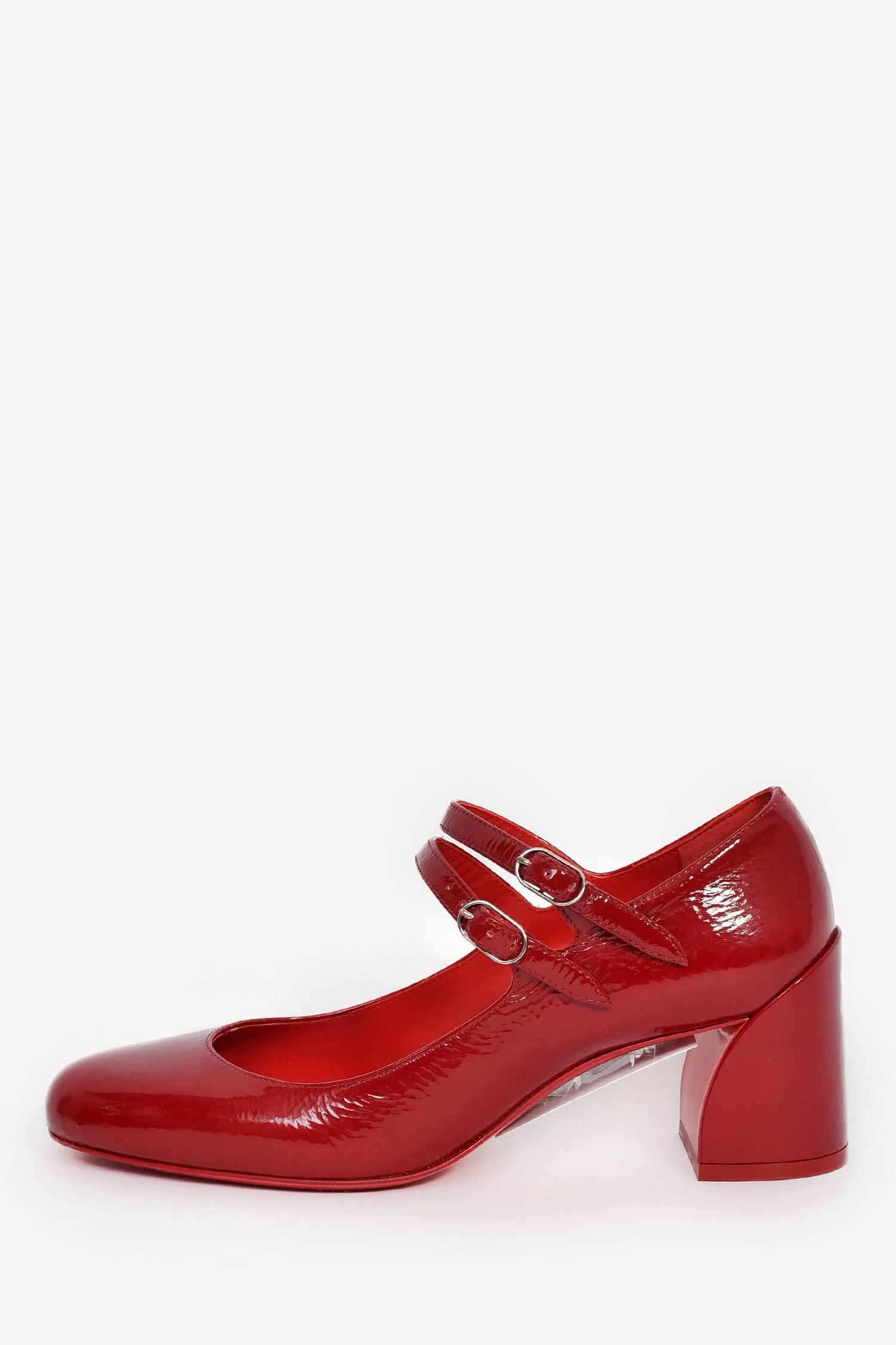 Christian Louboutin Red Patent Leather Miss Jane Pumps Size 36.5 - Image 4